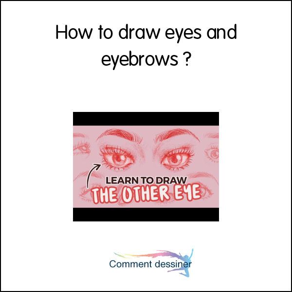 How to draw eyes and eyebrows